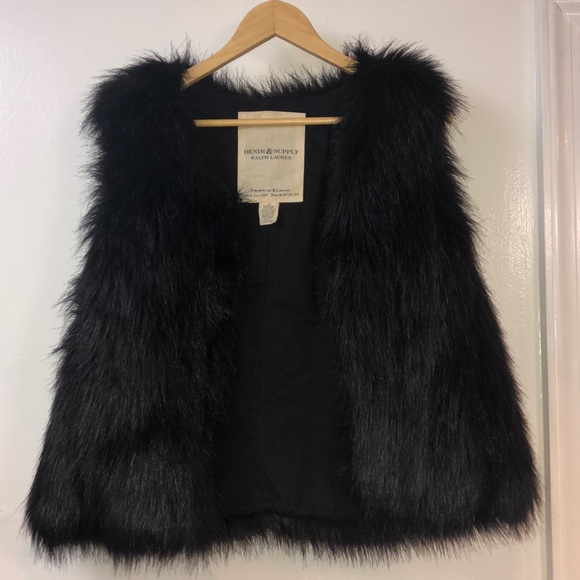 Denim & Supply Ralph Lauren Jackets & Blazers - Denim & Supply Ralph Lauren faux fur vest